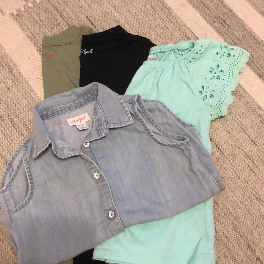 Cat & Jack shirt bundle XS